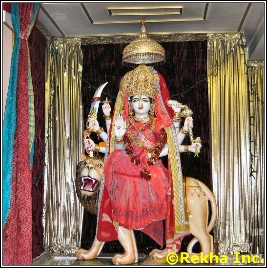 durga mata at rajdhani mandir image © VAIndia.us