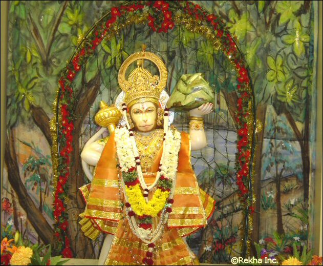 hanuman at durga mandir image © VAIndia.us