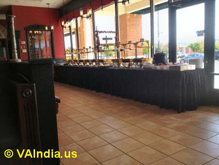 Charminar Ashburn Buffet Counter © VAIndia.us