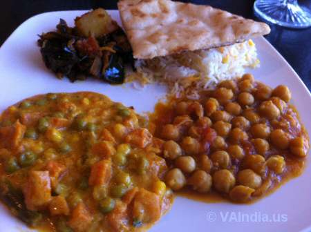 Indian Ocean Centreville Veg Curries © VAIndia.us