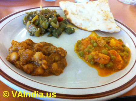 Rasoi of India Veg Entrees © VAIndia.us